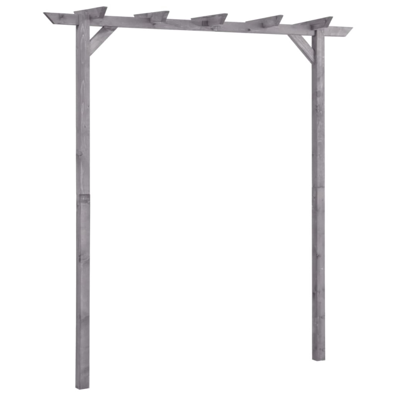 Zahradní Pergola Šedá Impregnovaná Borovice - 200 x 40 x 205 cm