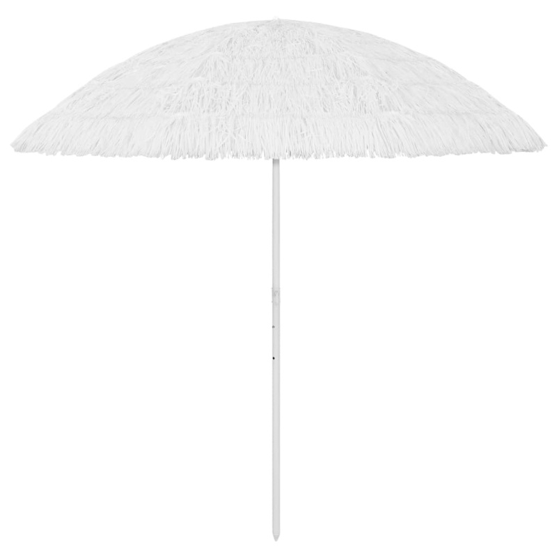 Plážový Slunečník Hawaii Bílý - Zelená / 180 cm