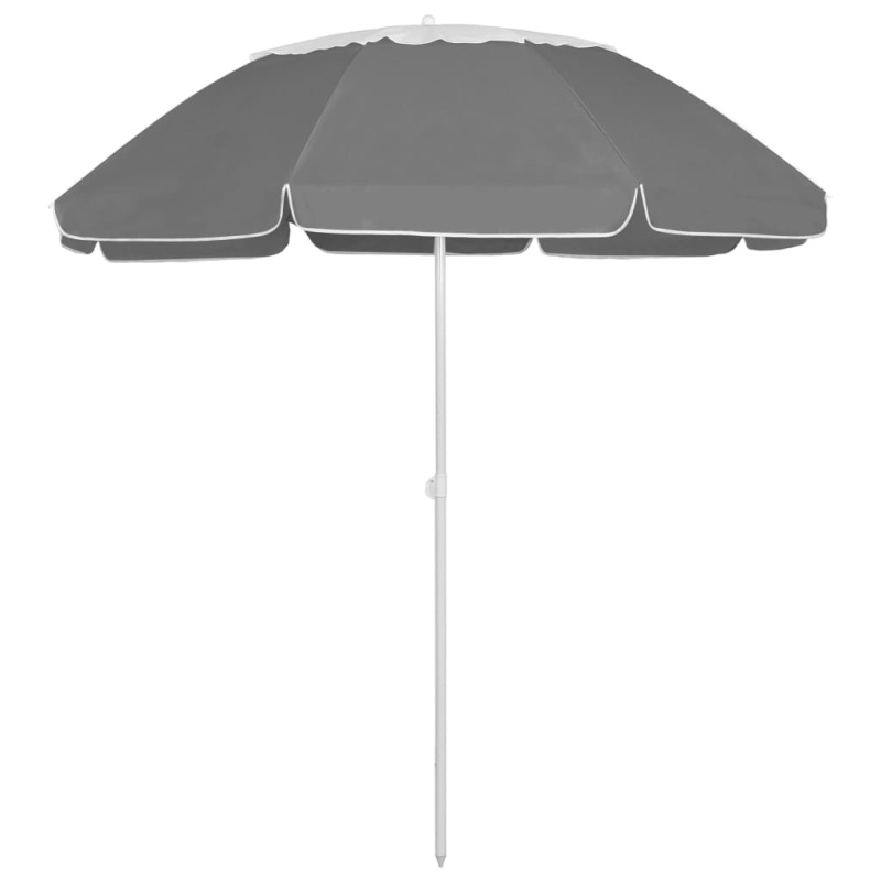 Plážový Slunečník Antracitový - Antracitová / 300 cm