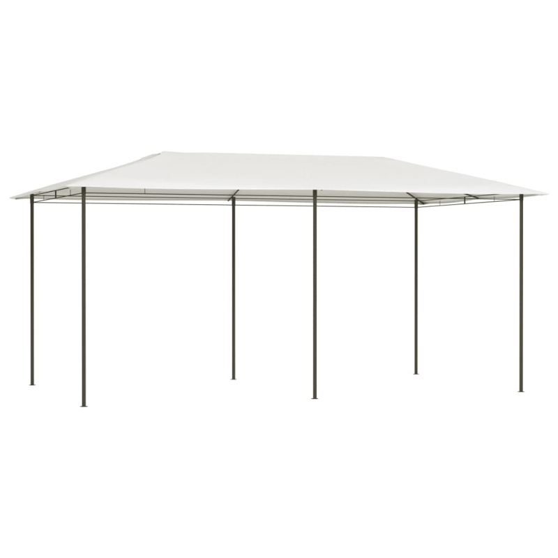 Altán 2,98 X 5,3 X 2,59 M Krémový 160 G/M² Krémová - s kryty sloupků / 3 x 4 x 2.6 m