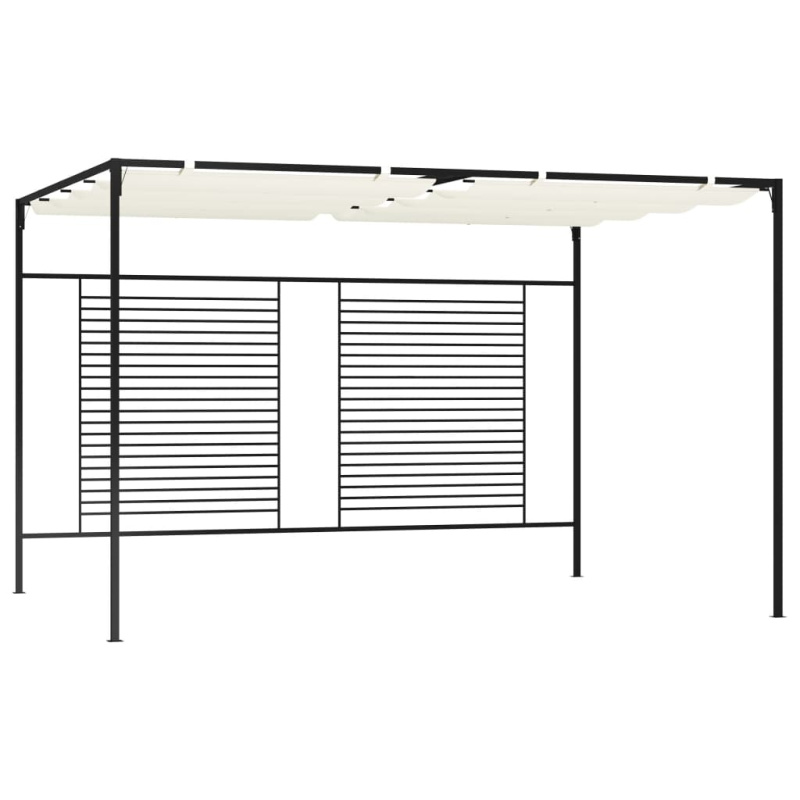 Altán Se Zatahovací Střechou 3 X 4 X 2,3 M Krémový 180 G/M² - Taupe
