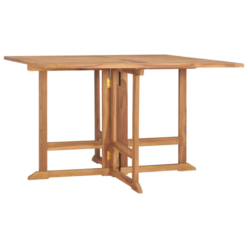 Skládací Zahradní Jídelní Stůl Masivní Teak - Osmiúhelník / 90 x 90 x 75 cm