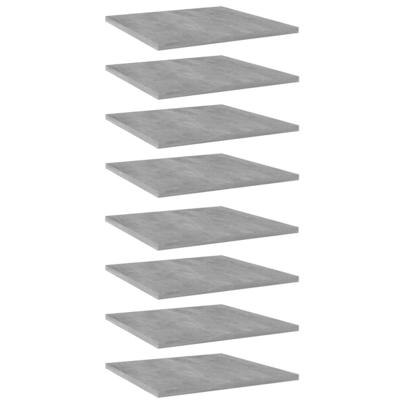 Police Na Knihy 8 Ks Betonově Šedé 40X40X1,5Cm Kompozitní Dřevo Betonová Šedá - 4 / 60 x 10 x 1.5 cm