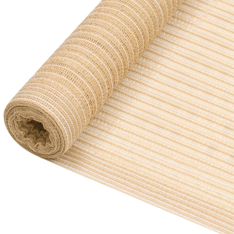 vidaXL Stínící tkanina béžová 1,8 x 25 m HDPE 75 g/m²