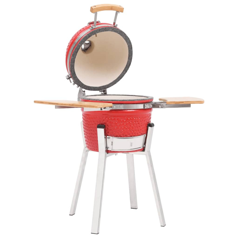 Zahradní Gril A Udírna Kamado Keramický 76 Cm - Červená