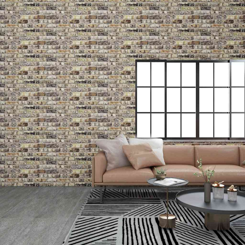 3D Nástěnné Panely Design Vícebarevné Cihly 10 Ks Eps - multicolour brick