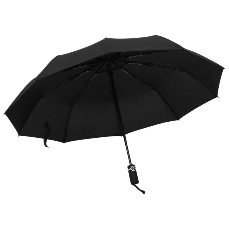 Automatický Skládací Deštník Černý 104 Cm