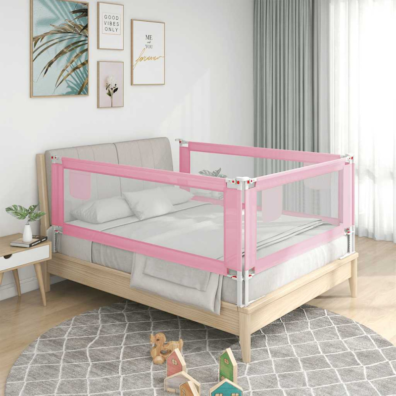 Dětská Zábrana K Postýlce Textil - Taupe / 150 x 25 cm