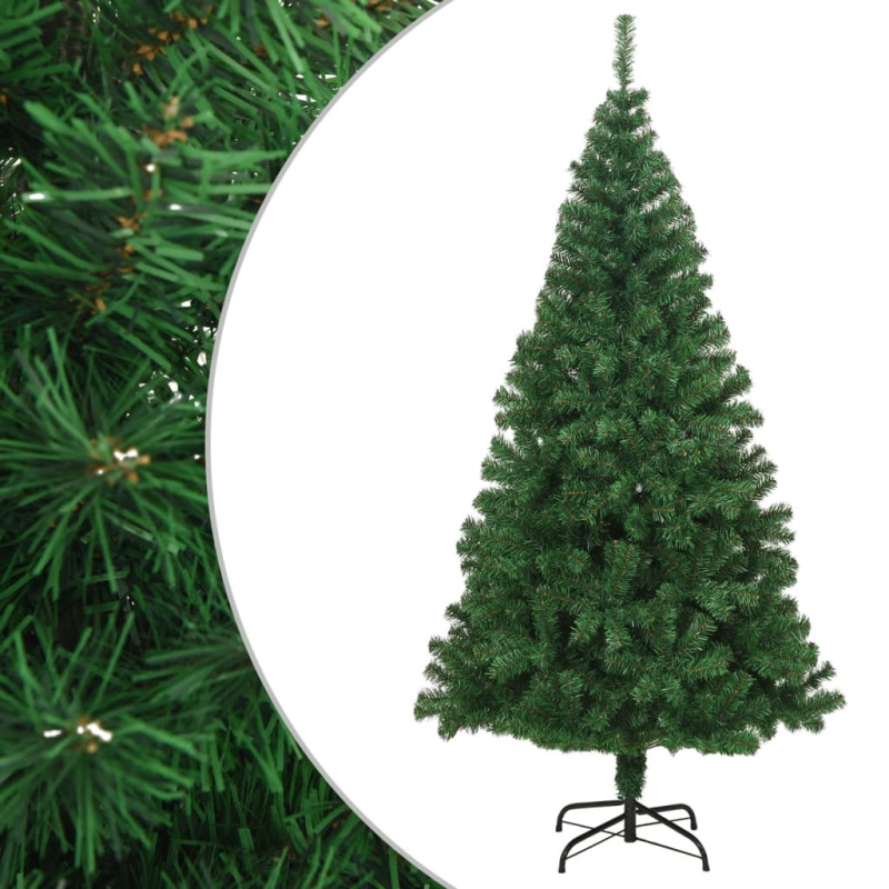 Umělý vánoční stromek s hustými větvemi zelený 120 cm PVC