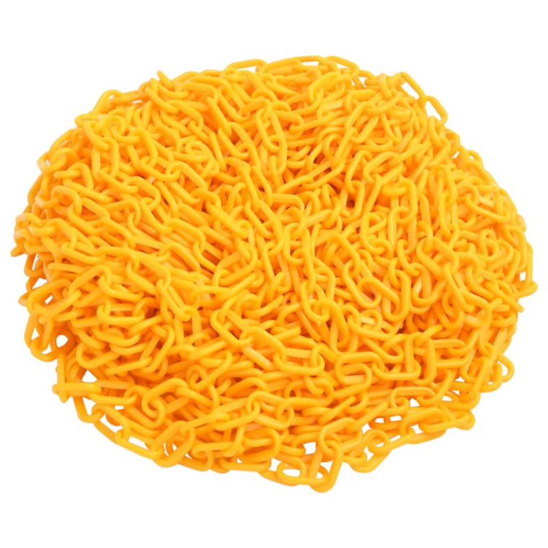 Výstražný Řetěz Žlutý Plast - Černá / 100 m Ø 6 mm