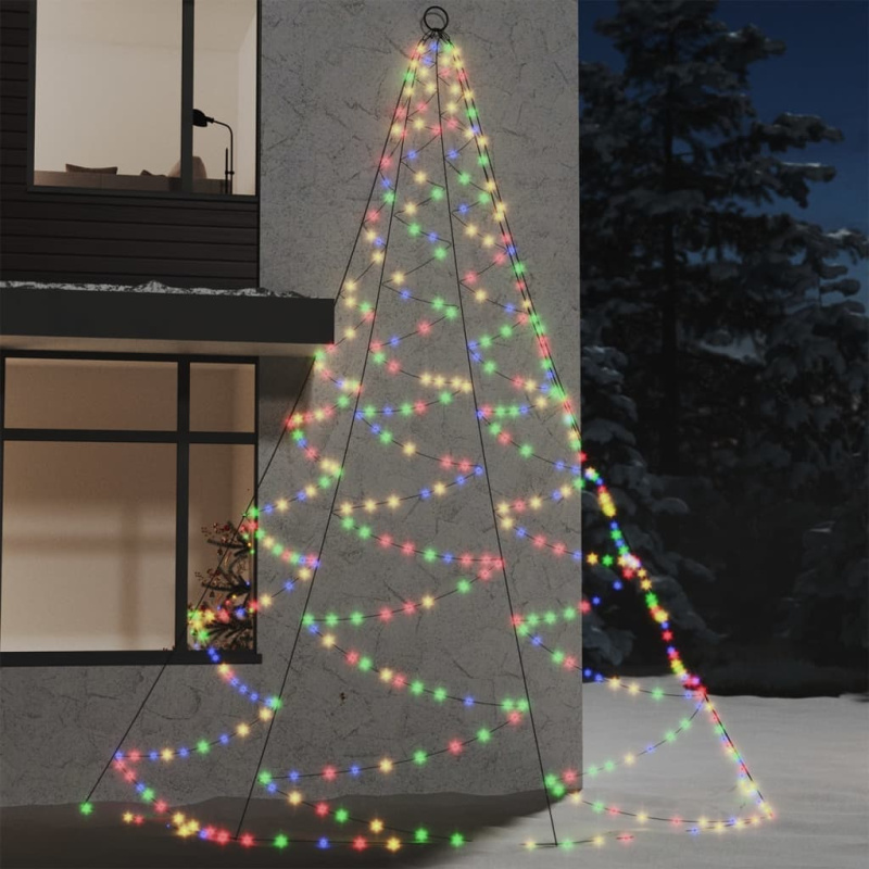 Nástěnný Stromek S Kovovým Hákem 720 Led Diod Pestrobarevný 5 M - Modrá / 720