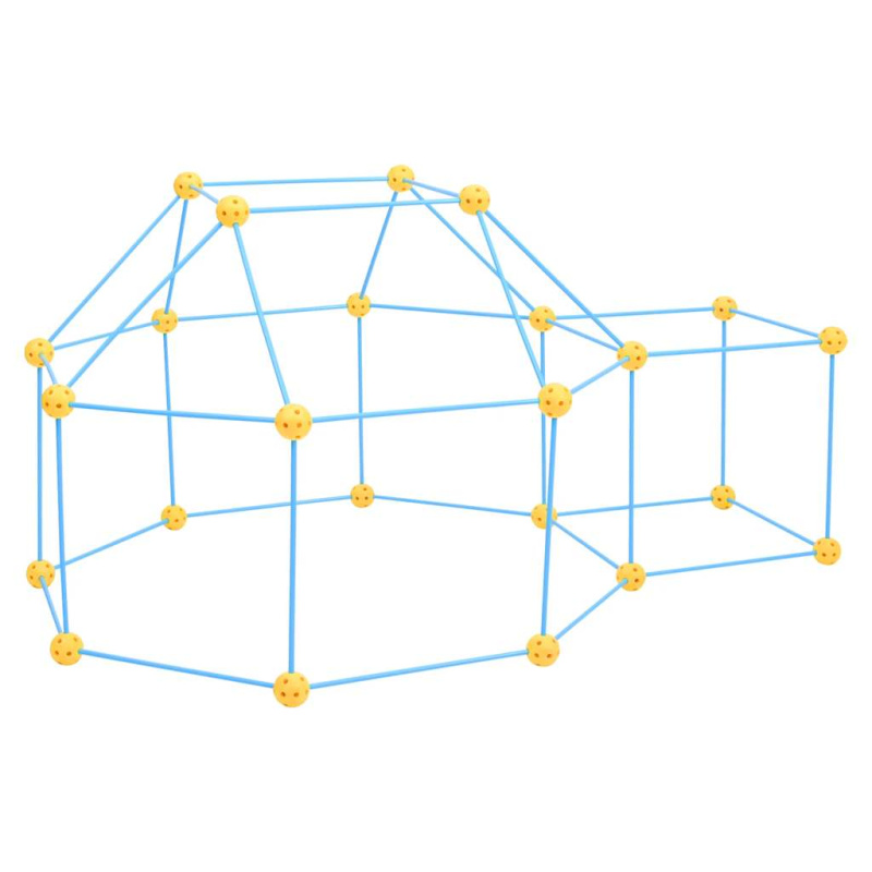 72dílná dětská stavebnice pro stavbu pevností