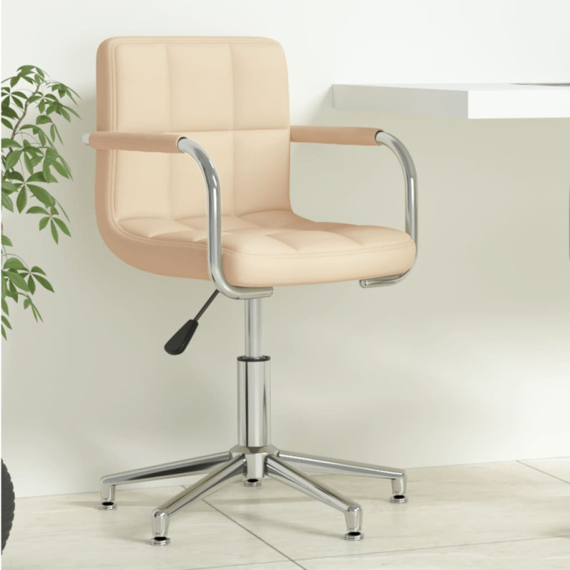 Otočná Kancelářská Židle Textil - Taupe