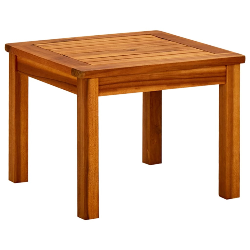 Zahradní Konferenční Stolek Masivní Akácie - 110 x 110 x 45 cm