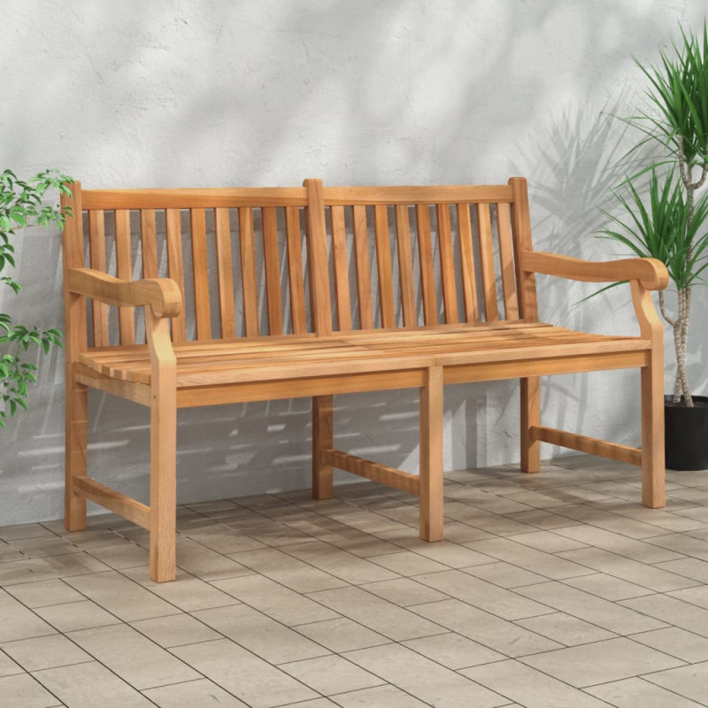 Zahradní Lavice 150 Cm Masivní Teakové Dřevo - 114 x 69 x 92 cm