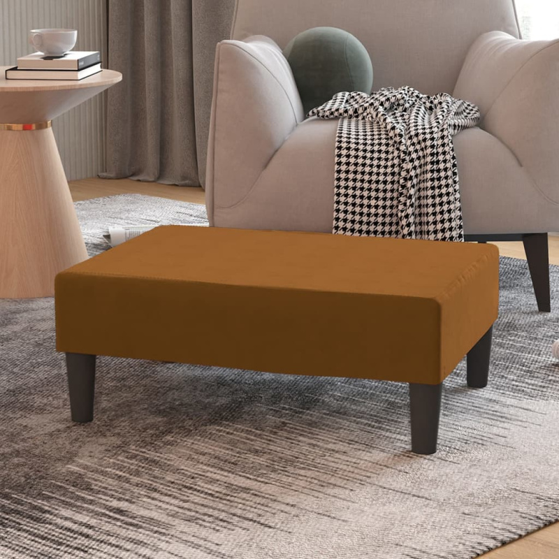 Podnožka 78 X 56 X 32 Cm Samet - Růžová