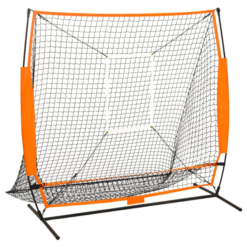 Tréninková Síť Pro Baseball Černá 174 X 76 X 158,5 Cm