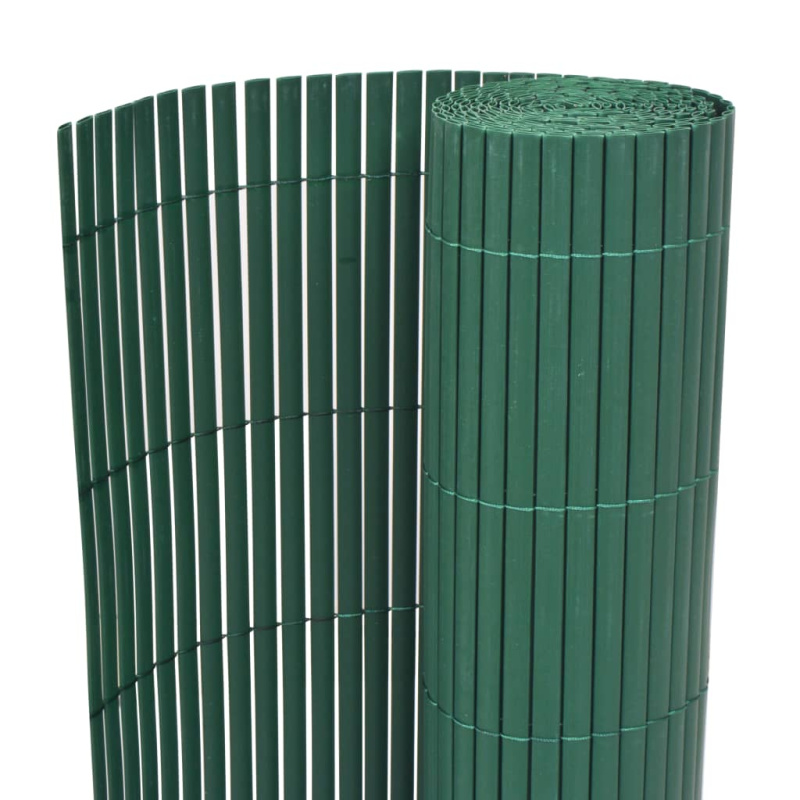 Oboustranný Zahradní Plot Pvc Zelený - Šedá / 110 x 300 cm