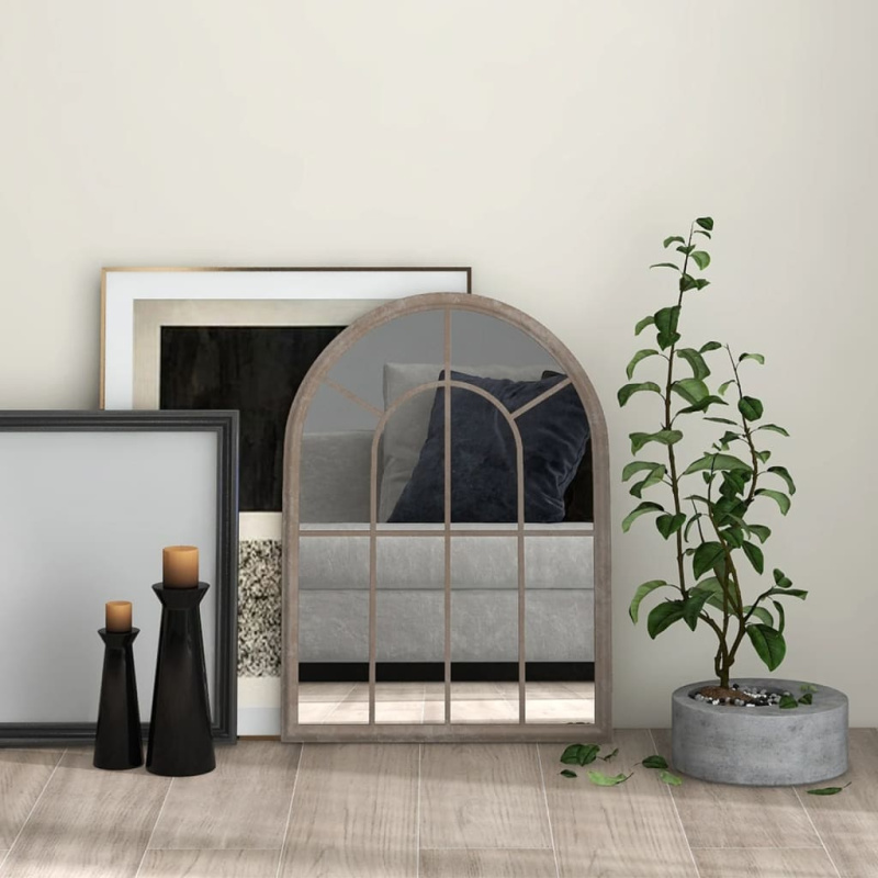 vidaXL Zrcadlo černé 70 x 30 cm železo do interiéru