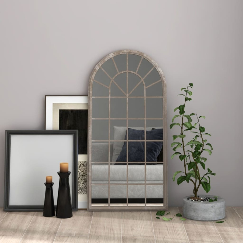 vidaXL Zrcadlo černé 70 x 30 cm železo do interiéru