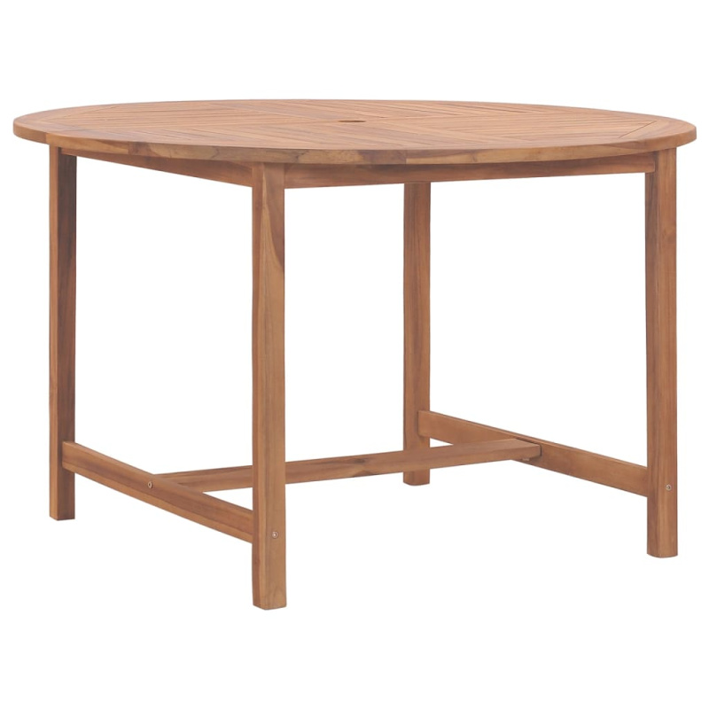 Zahradní Jídelní Stůl Ø 110 X 75 Cm Masivní Teak - Osmiúhelník