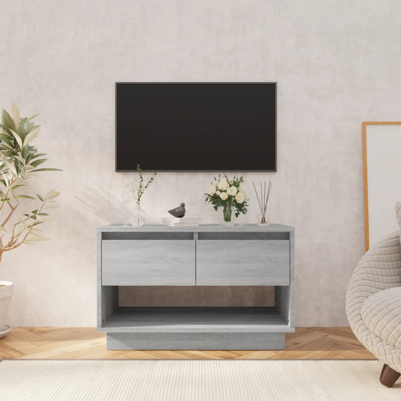 Tv Skříňka Šedá Sonoma 70 X 41 X 44 Cm Kompozitní Dřevo - Betonová šedá