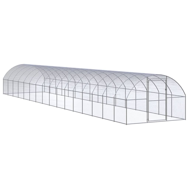 Venkovní Klec Pro Kuřata Pozinkovaná Ocel - Se stříškou / 3 x 4 x 2 m