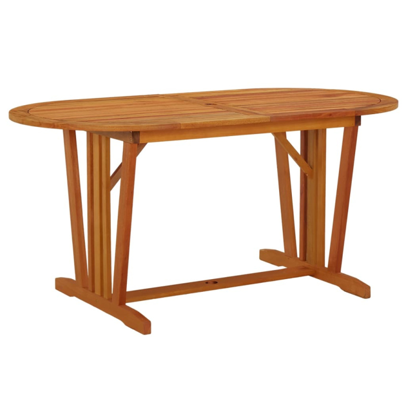 Zahradní Stůl 160 X 85 X 75 Cm Masivní Eukalyptové Dřevo