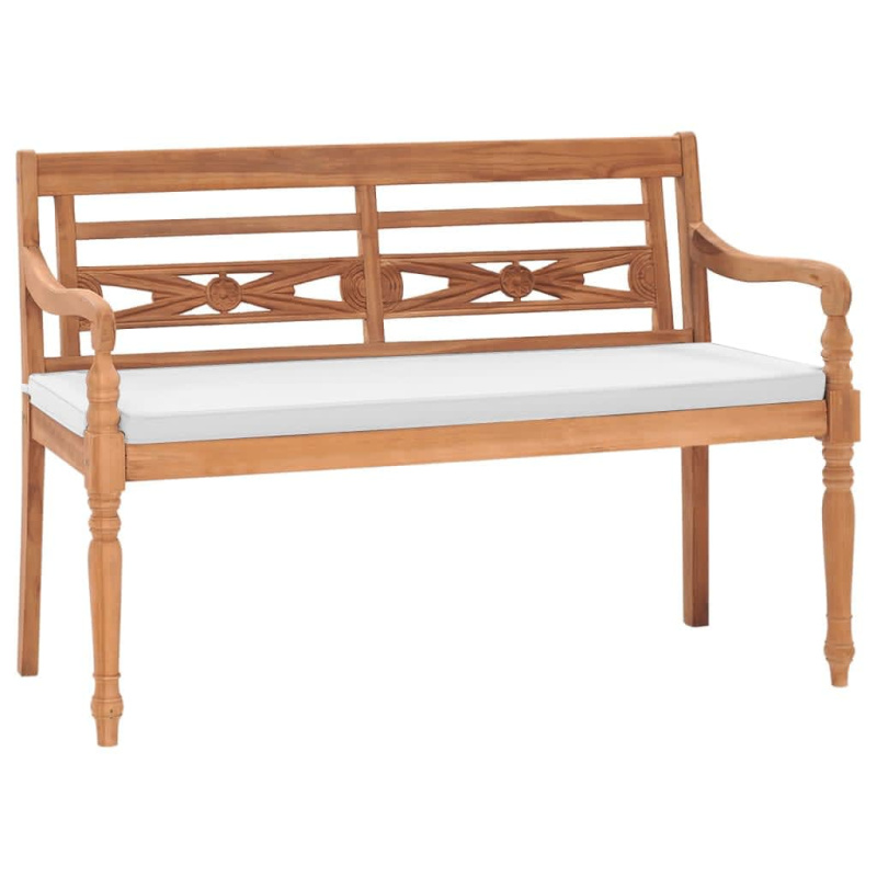 Lavice Batavia S Poduškou Teak - Hnědá / 150 cm