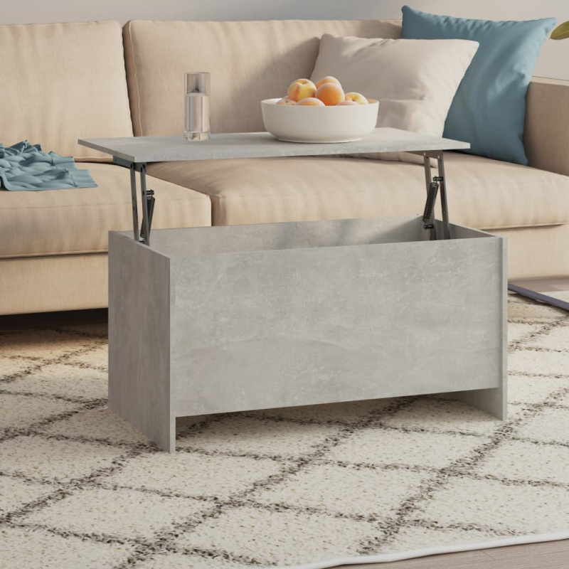 Konferenční Stolek Betonově Šedý 102 X 55,5 X 52,5 Cm Kompozit - Betonová šedá