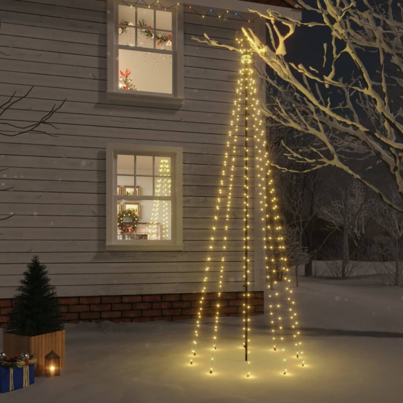 Vánoční strom s hrotem 108 modrých LED diod 180 cm