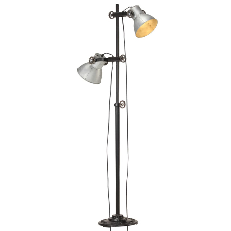Podlahová Lampa Se 2 Svítidly E27 Litina - Vícebarevný