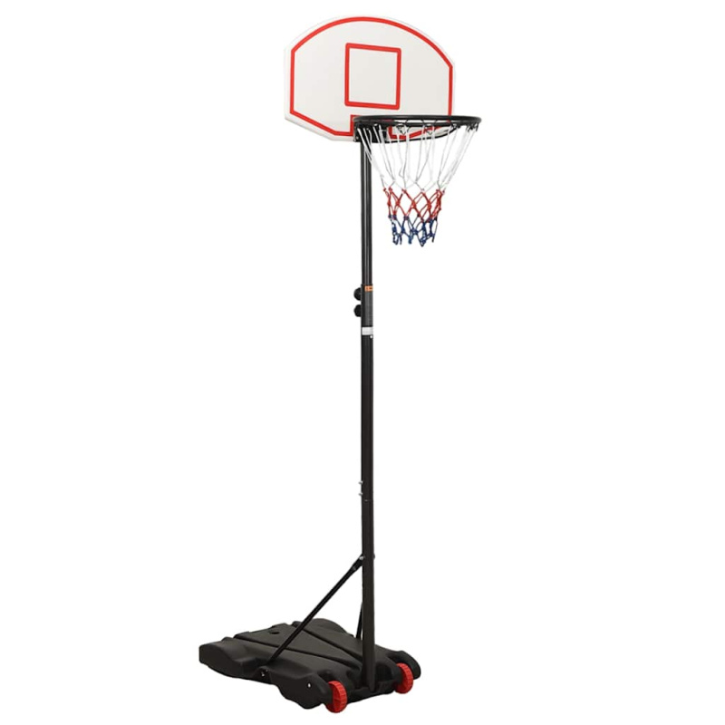 Basketbalový Koš Bílý 216–250 Cm Polyethylen - Černá