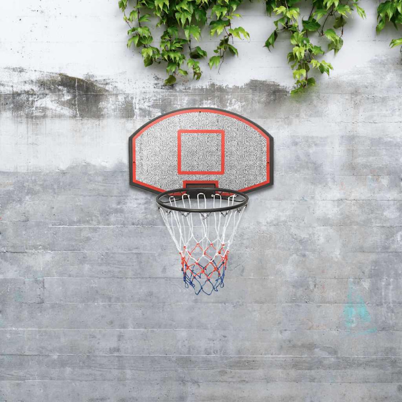 Basketbalový Koš Černý Polyethylen - Bílá / 109 x 71 x 3 cm