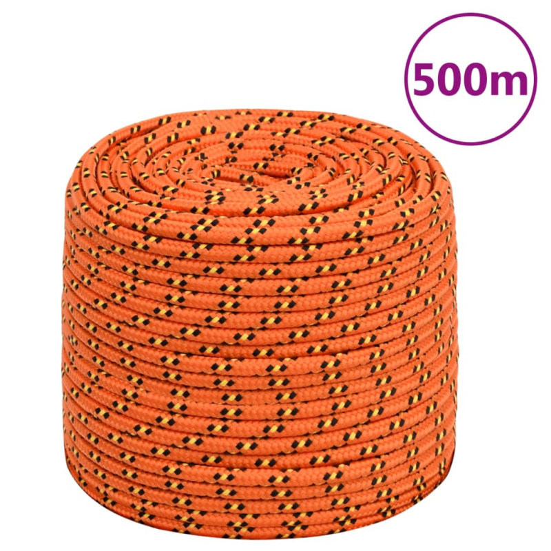 Lodní Lano Oranžové Polypropylen Orange - 250 m / 8 mm