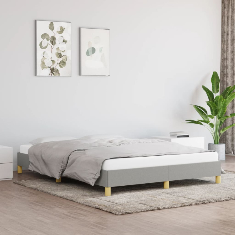 vidaXL Rám postele bez matrací modrá 80x200 cm textil