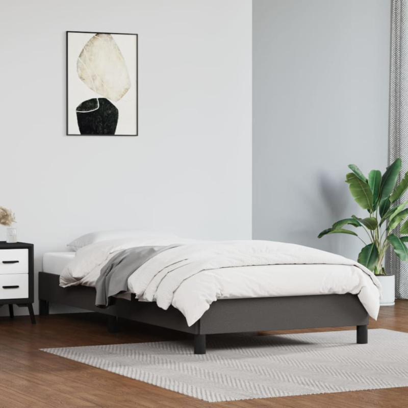 vidaXL Rám postele hnědý 80 x 200 cm umělá kůže