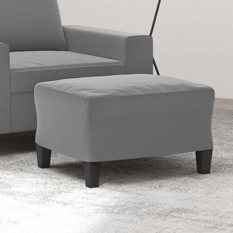 Podnožka Tkanina Z Mikrovlákna - Taupe / 70 x 55 x 41 cm