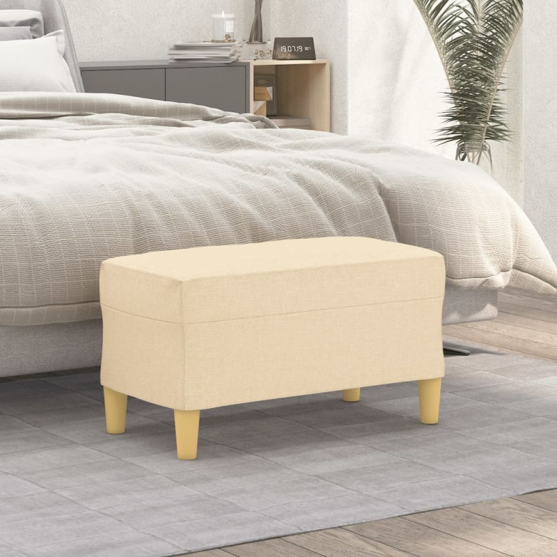 Lavice Textil - Světle žlutá / 100 x 35 x 41 cm