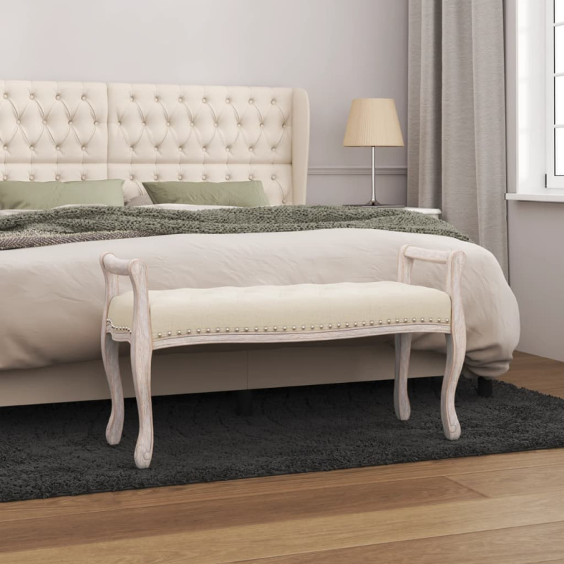 Lavice Len - Šedá / 110 x 45 x 60 cm