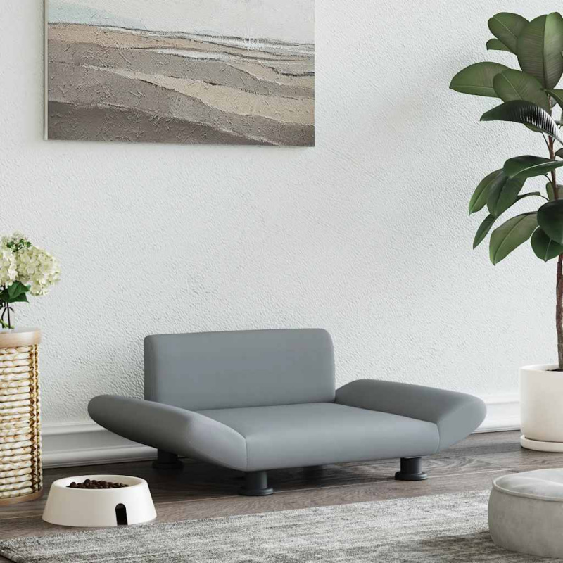 Pelíšek Pro Psy Světle Šedý 70 X 45 X 28 Cm - Krémová / textil
