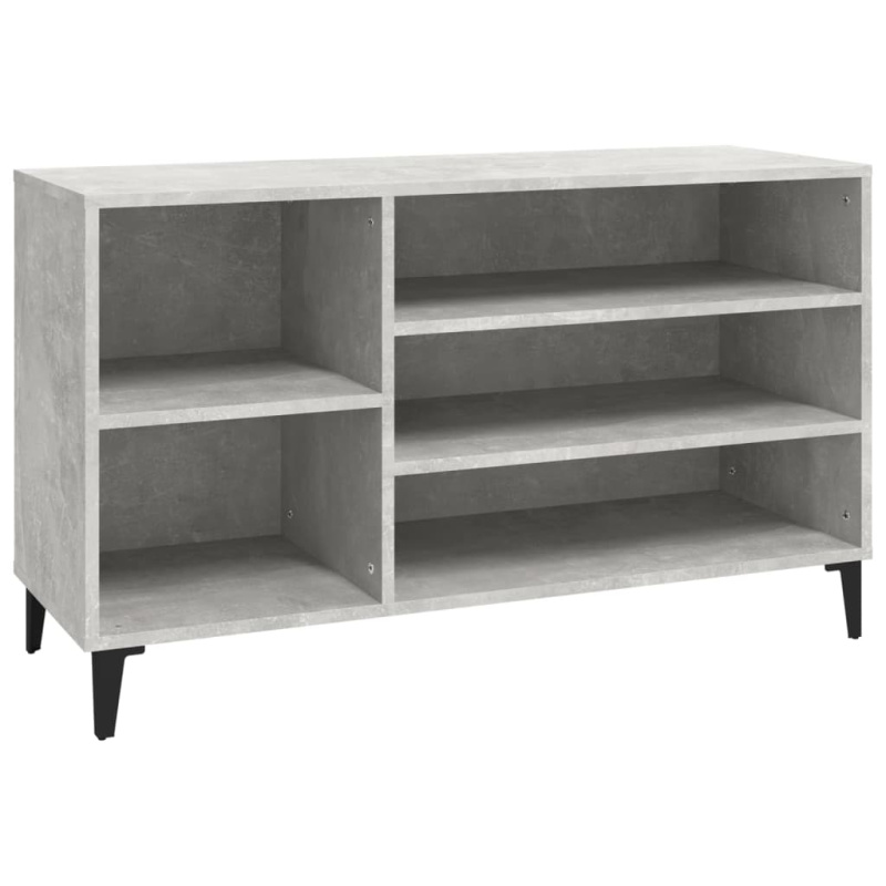 Botník Betonově Šedý 102X36X60 Cm Kompozitní Dřevo - Kouřový dub