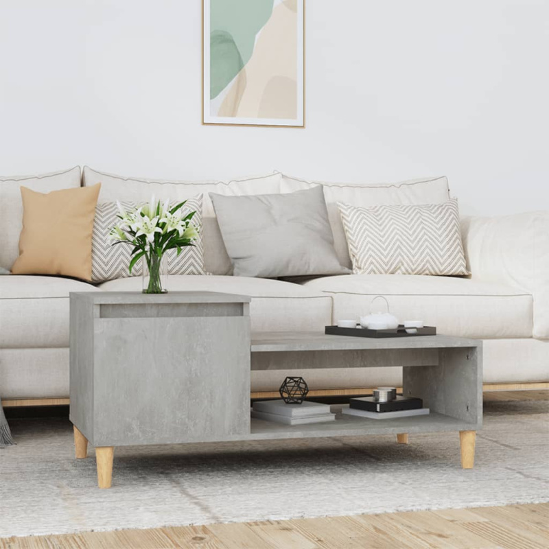 Konferenční Stolek Betonově Šedý 100X50X45 Cm Kompozitní Dřevo - Šedá sonoma
