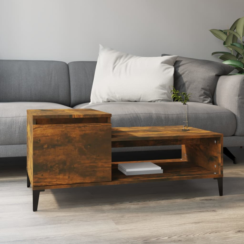 Konferenční Stolek 100X50X45 Cm Kompozitní Dřevo - Černá