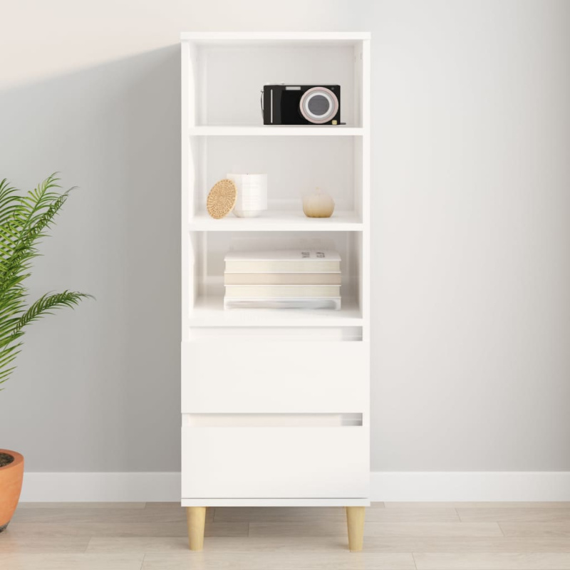 Skříň Highboard 40 X 36 X 110 Cm Kompozit - Betonová šedá