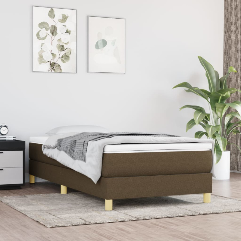 vidaXL Rám postele bez matrací černá 90x190 cm textil