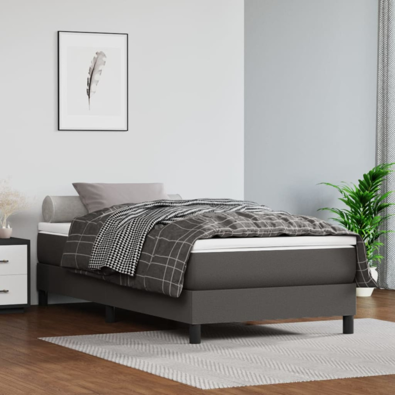 vidaXL Rám postele hnědá 160 x 200 cm umělá kůže