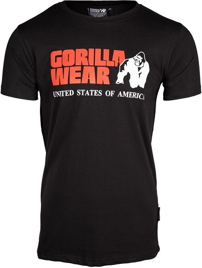 Gorilla Wear Pánské tričko s krátkým rukávem Classic T-shirt Black - XL