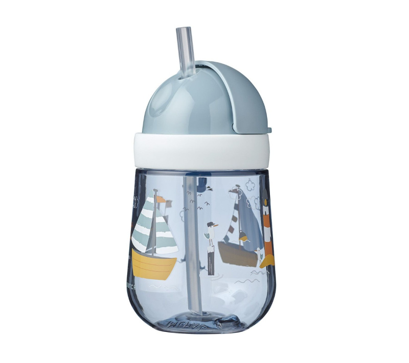 Little Dutch Straw Cup Sailors Bay hrnek s brčkem 9m+ 300 ml