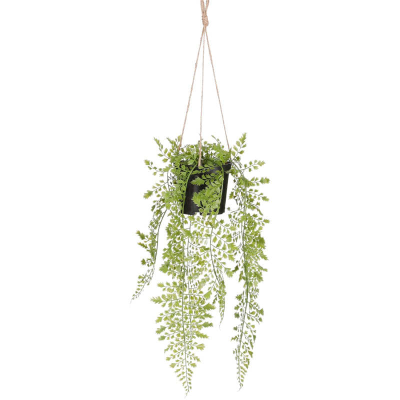 Mica Decorations Umělá rostlina Adiantum v květináči, zelená, 47 x 20 cm